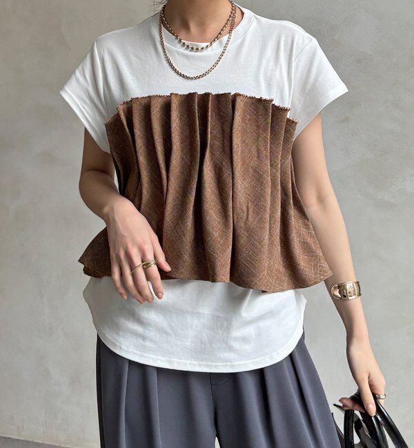  「【WEB限定】ビスチェ切替TEE」|Tシャツ・カットソー|