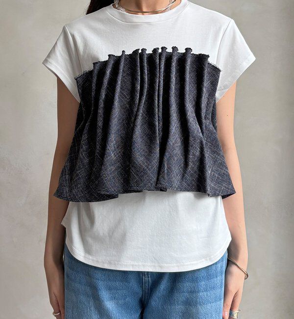  「【WEB限定】ビスチェ切替TEE」|Tシャツ・カットソー|