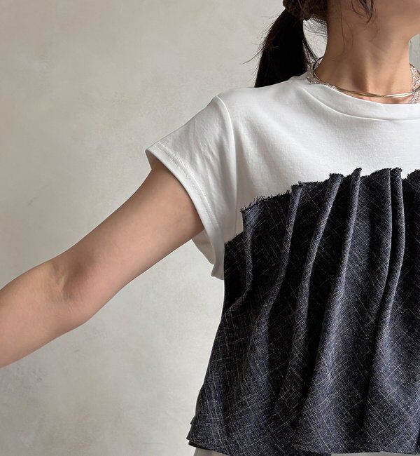  「【WEB限定】ビスチェ切替TEE」|Tシャツ・カットソー|