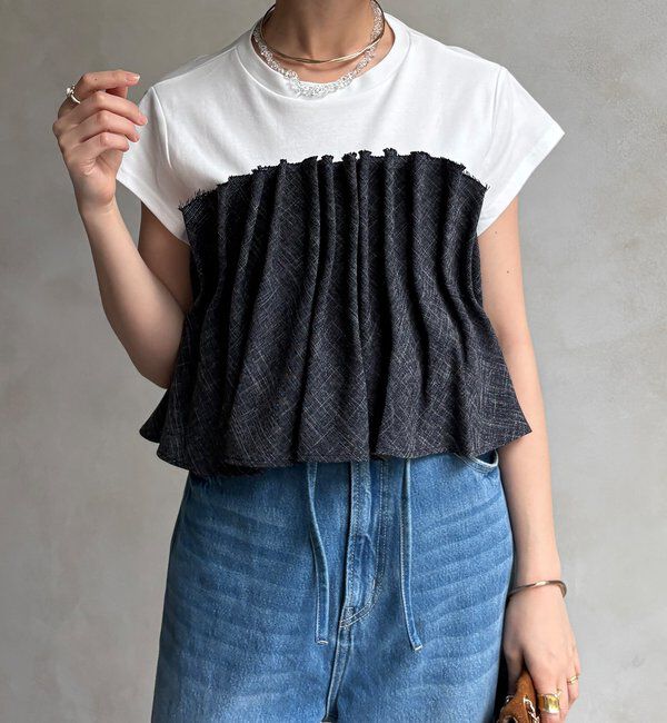  「【WEB限定】ビスチェ切替TEE」|Tシャツ・カットソー|
