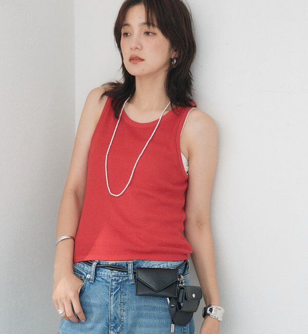  「【A・MONN】【セット着用可】tank KNIT」|ニット・セーター|