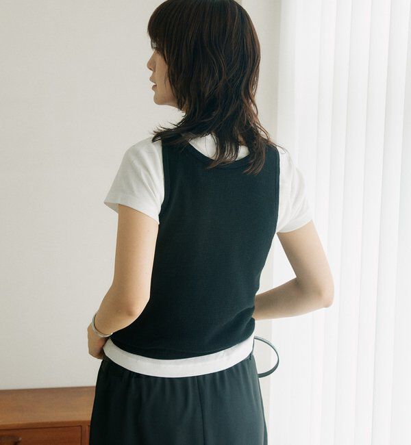  「【A・MONN】【セット着用可】tank KNIT」|ニット・セーター|