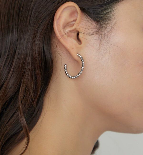  「ボールフープピアス」|ピアス|シルバー