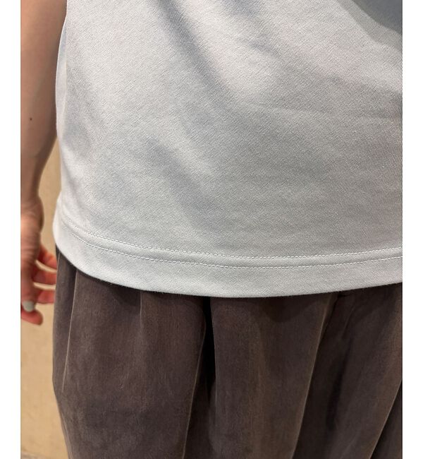 Rouge vif「【接触冷感】【UVカット】【一部店舗限定】ドレープギャザーノースリーブカットソー」|Tシャツ・カットソー|