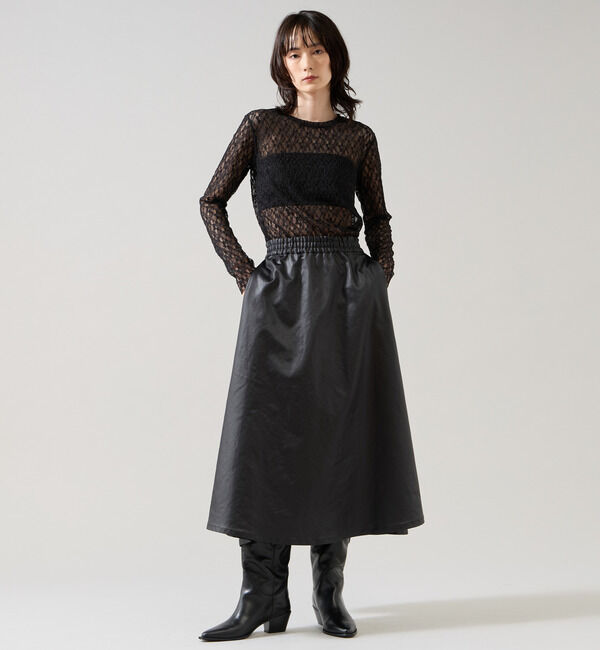 Liesse「クルーネックレーストップス」|Tシャツ・カットソー|