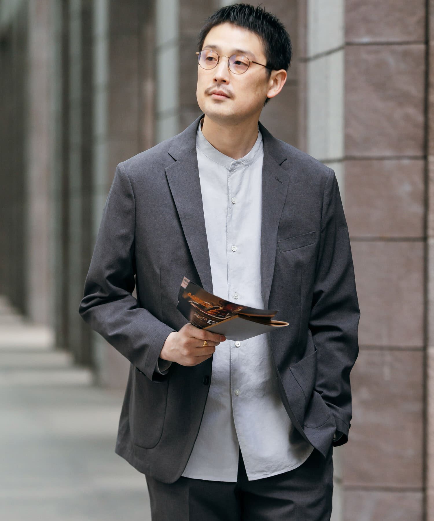 URBAN RESEARCH DOORS「LIFE STYLE TAILOR　リネンライクコンフォータブルジャケット」|その他|グレー