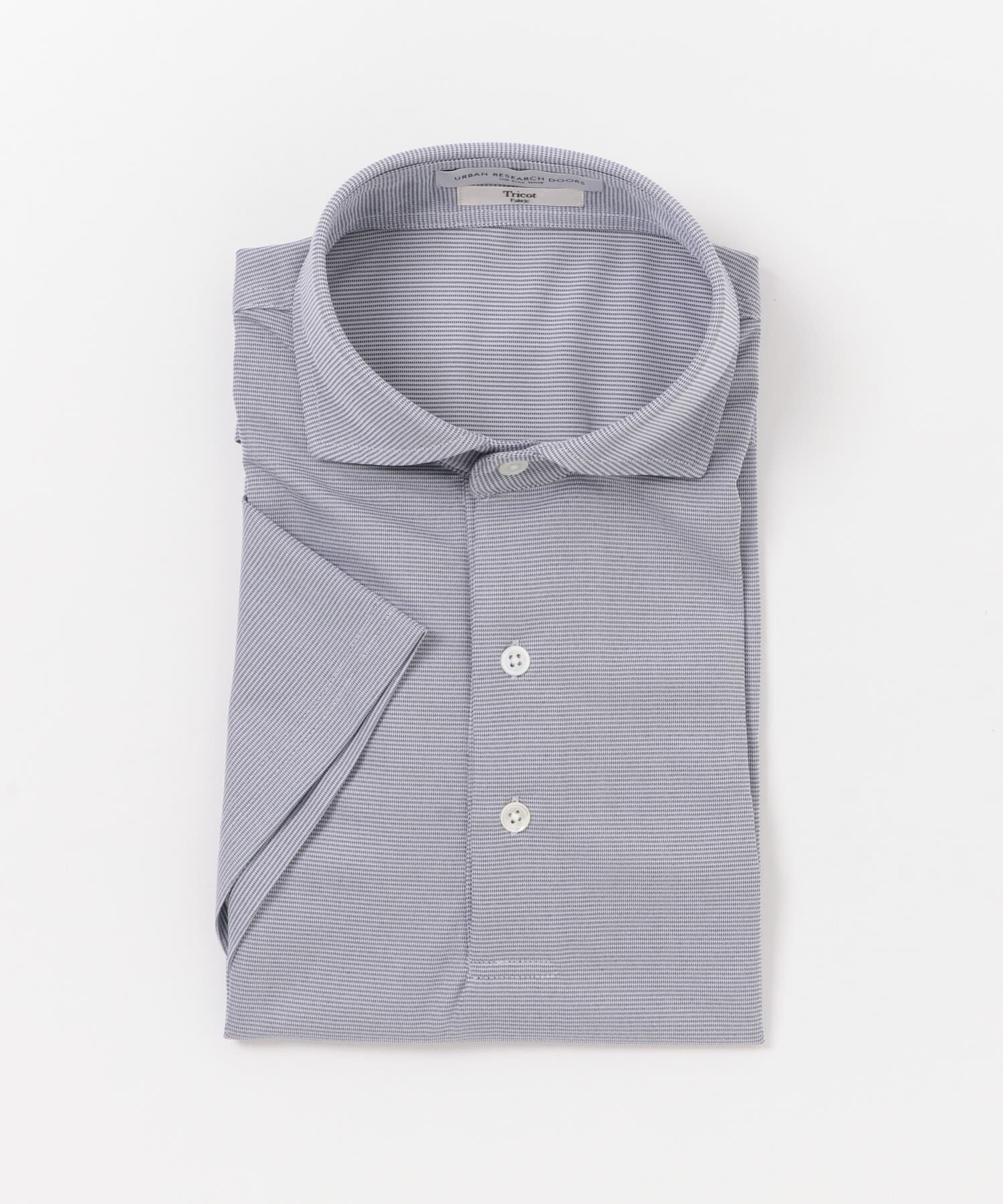 URBAN RESEARCH DOORS「LIFE STYLE TAILOR　トリコットセミワイド半袖プルオーバー刺し子」|シャツ・ブラウス|