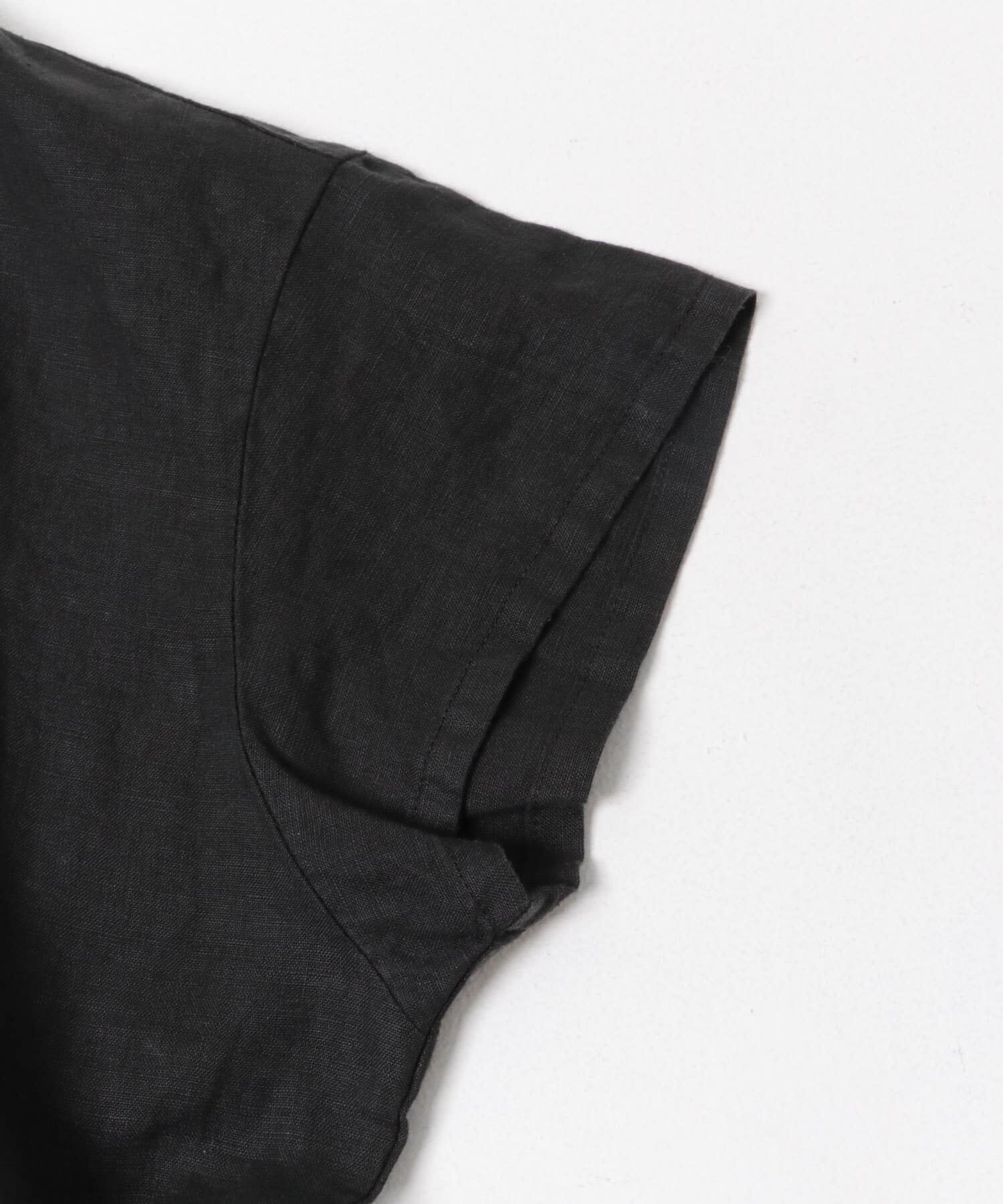 URBAN RESEARCH DOORS「リネンフレンチスリーブドロストブラウス」|シャツ・ブラウス|
