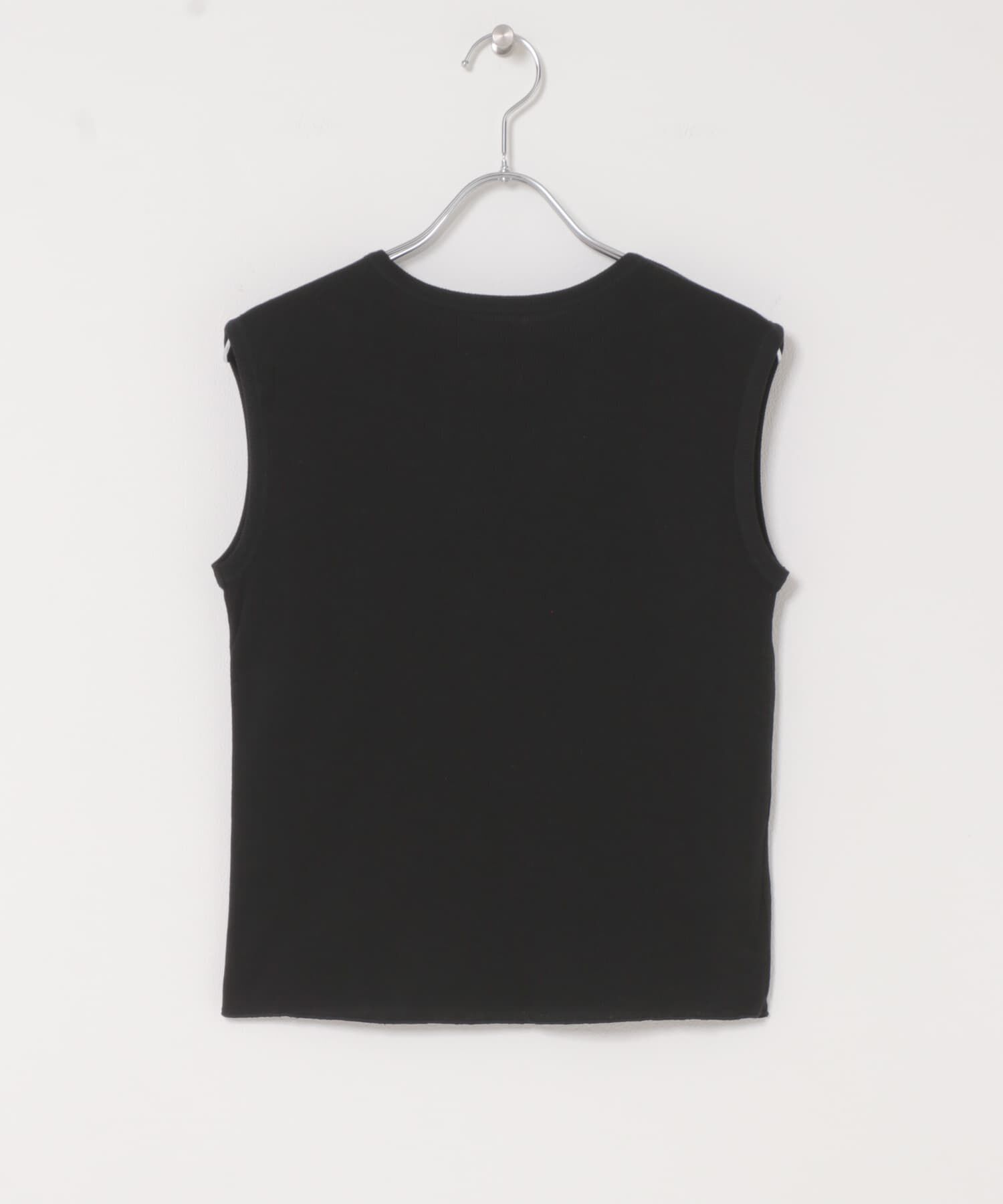 URBAN RESEARCH DOORS「MEYAME　SOFT RIB SLEEVELESS」|タンクトップ|ブラック