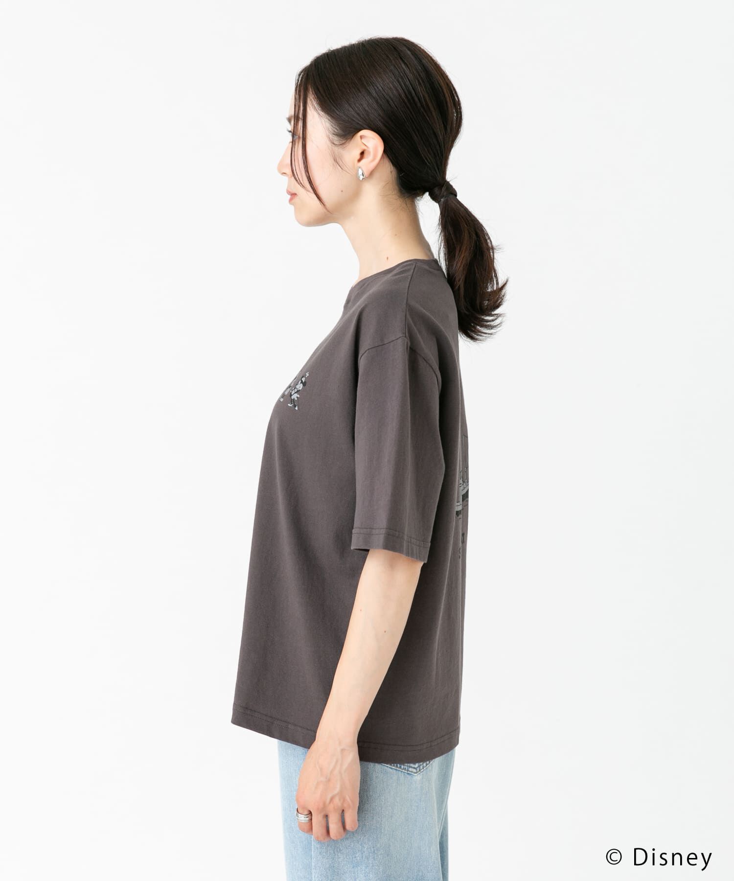 URBAN RESEARCH DOORS「別注/Disney/バックプリントTシャツ」|Tシャツ・カットソー|