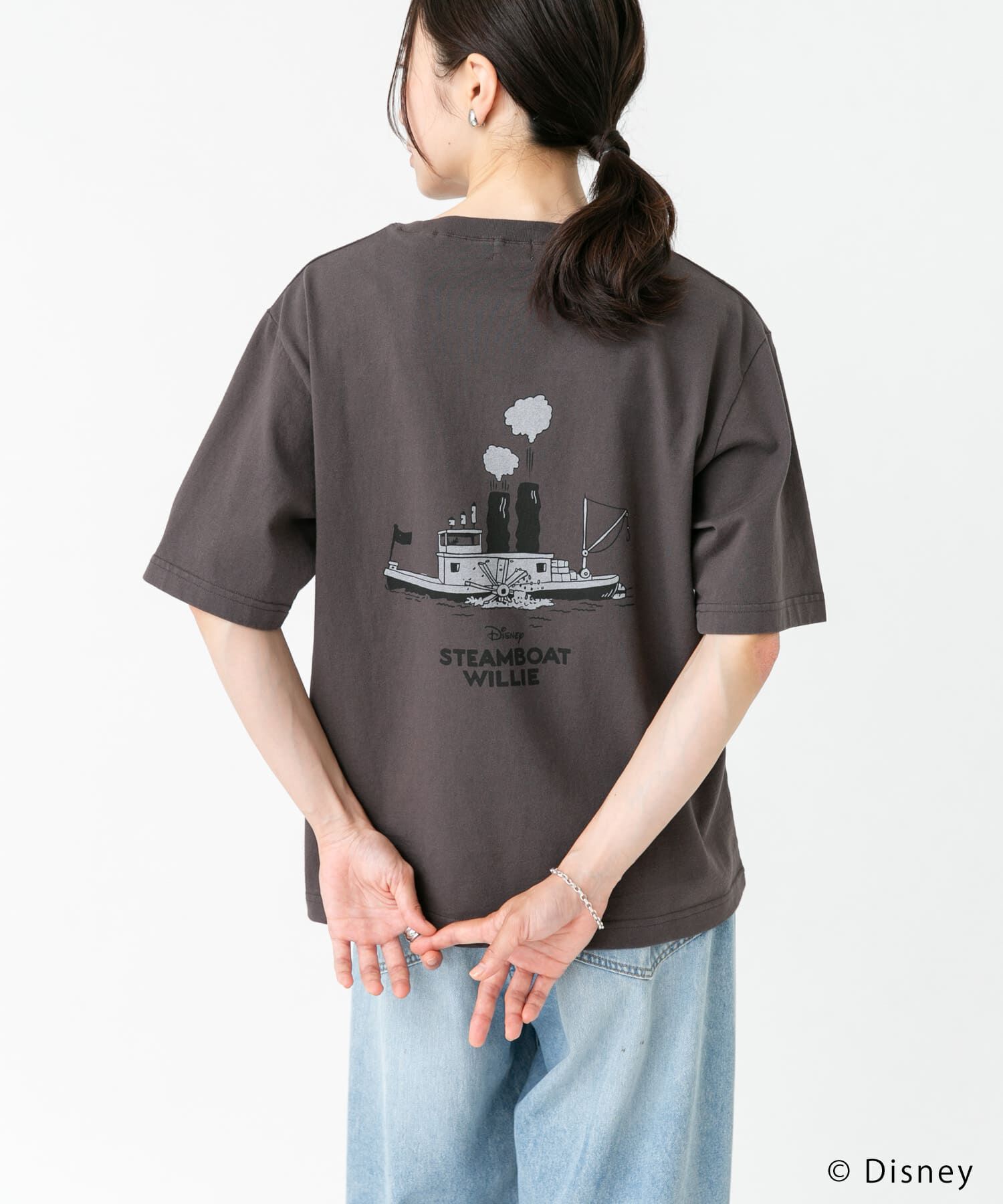 URBAN RESEARCH DOORS「別注/Disney/バックプリントTシャツ」|Tシャツ・カットソー|