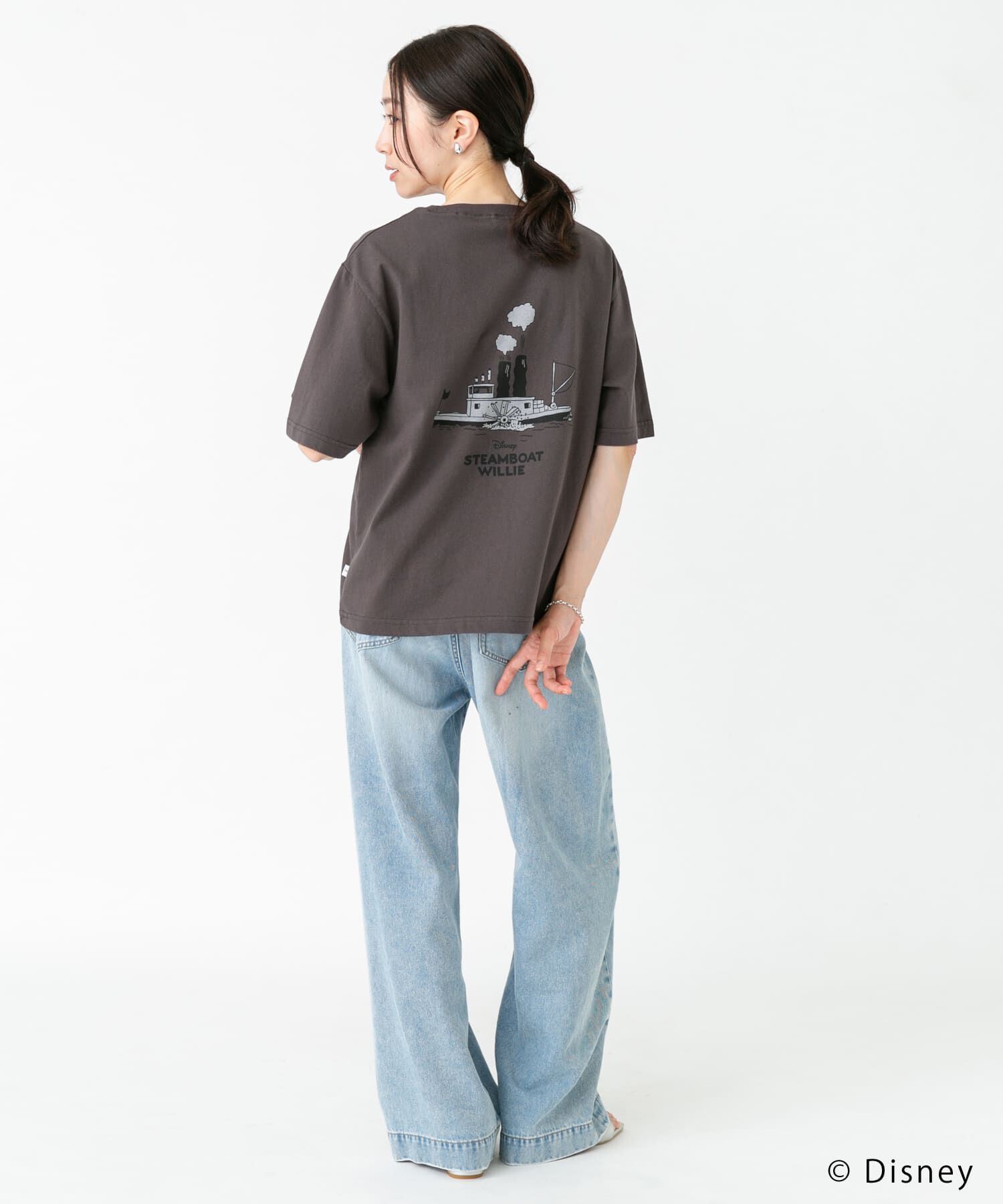 URBAN RESEARCH DOORS「別注/Disney/バックプリントTシャツ」|Tシャツ・カットソー|