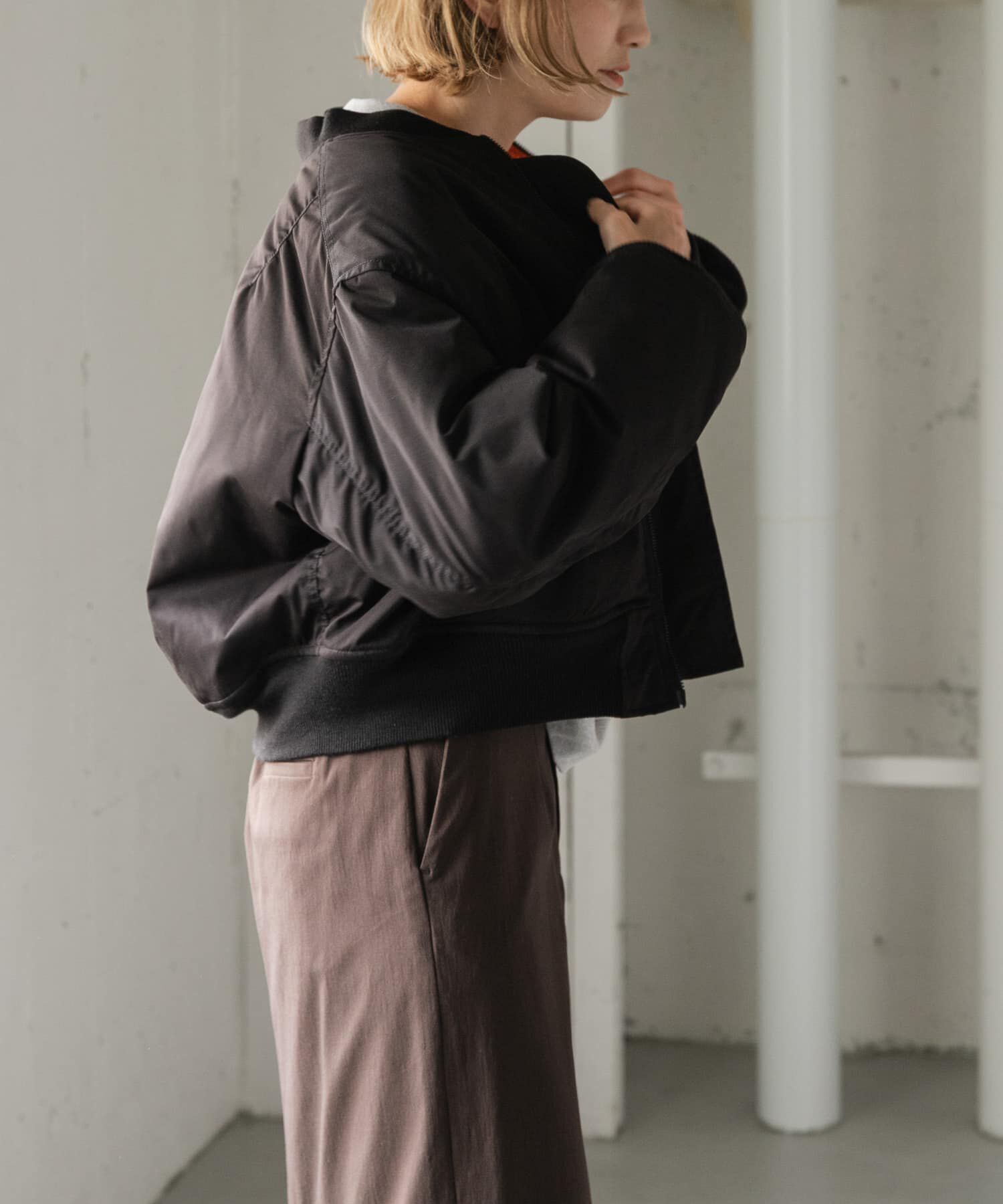 URBAN RESEARCH DOORS「FORK&SPOON　SORONA MA-1ブルゾン」|ブルゾン・スタジャン|
