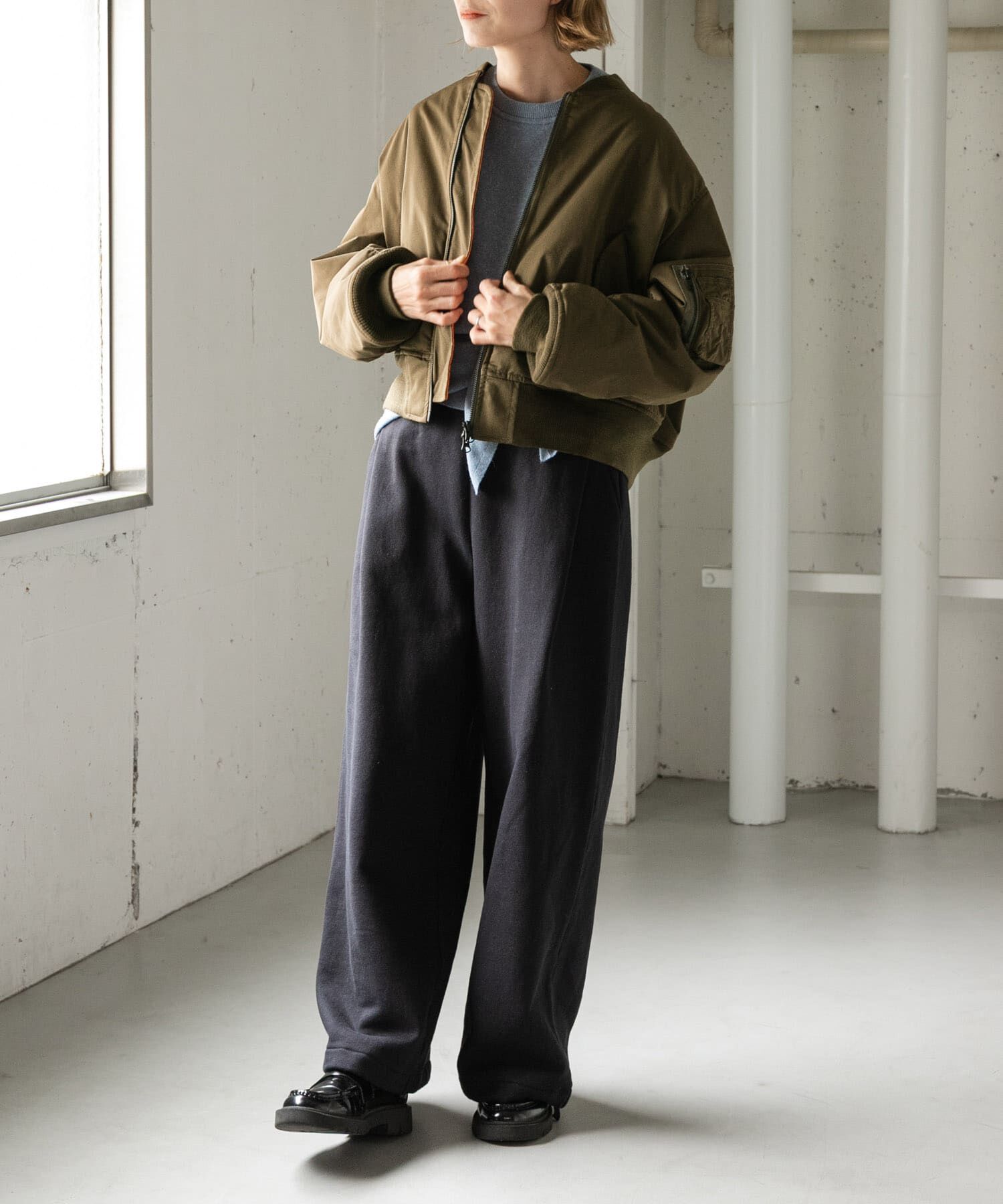 URBAN RESEARCH DOORS「FORK&SPOON　SORONA MA-1ブルゾン」|ブルゾン・スタジャン|