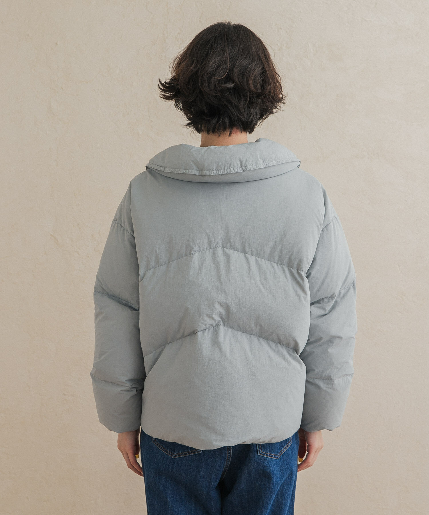 URBAN RESEARCH DOORS「『一部WEB限定カラー』グリーンダウン撥水ZIPショートブルゾン」|ブルゾン・スタジャン|