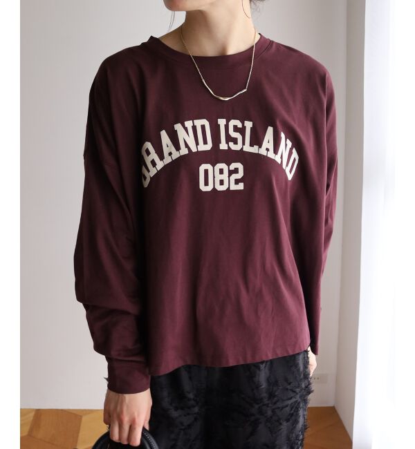  「《WEB限定》カレッジロゴオーバーロングTシャツ」|Tシャツ・カットソー|