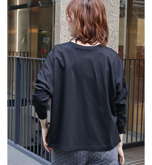  「《WEB限定》カレッジロゴオーバーロングTシャツ」|Tシャツ・カットソー|