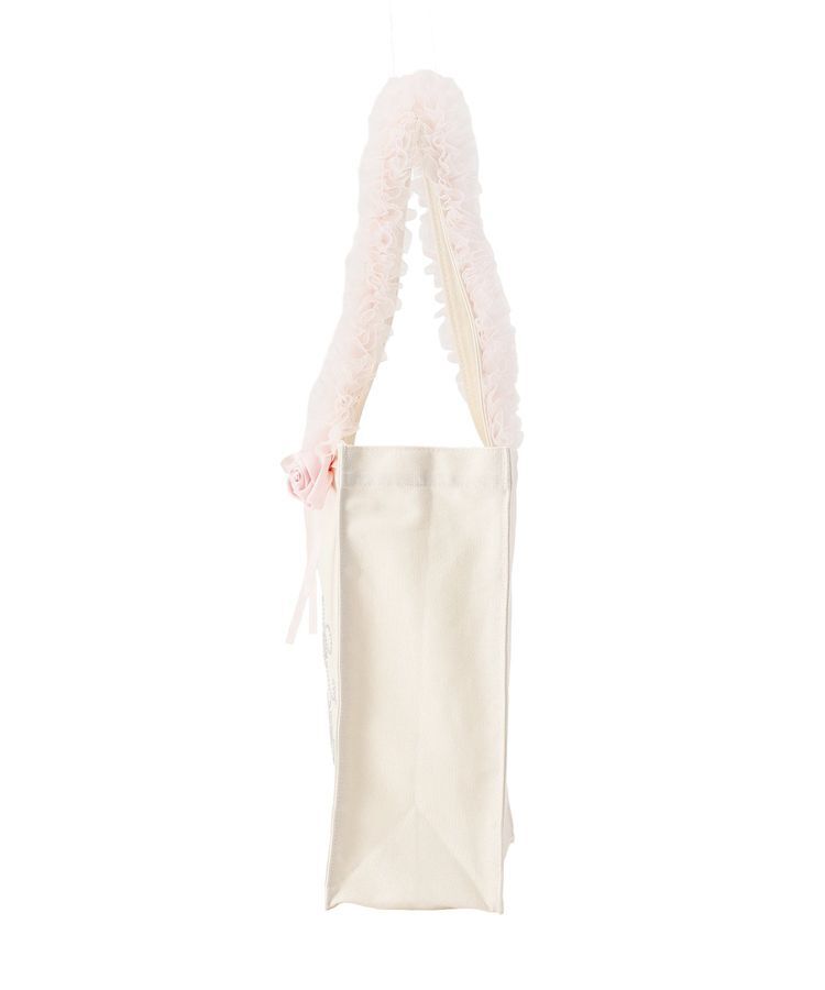Maison de FLEUR「【A4対応】チュールハンドルローズスクエアトートバッグ」|トートバッグ|