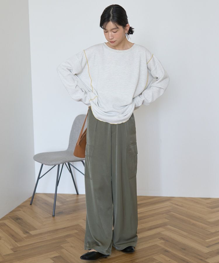 AMERICAN HOLIC「【WEB限定】ワッフル配色メロープルオーバー」|Tシャツ・カットソー|