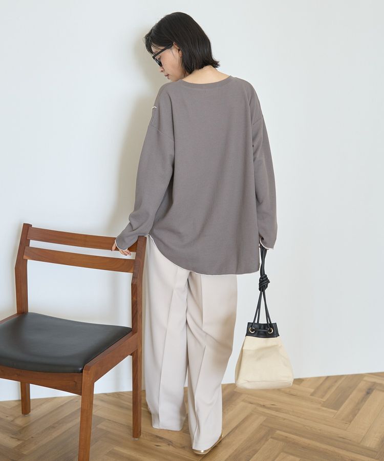 AMERICAN HOLIC「【WEB限定】ワッフル配色メロープルオーバー」|Tシャツ・カットソー|