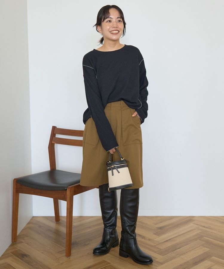 AMERICAN HOLIC「【WEB限定】ワッフル配色メロープルオーバー」|Tシャツ・カットソー|