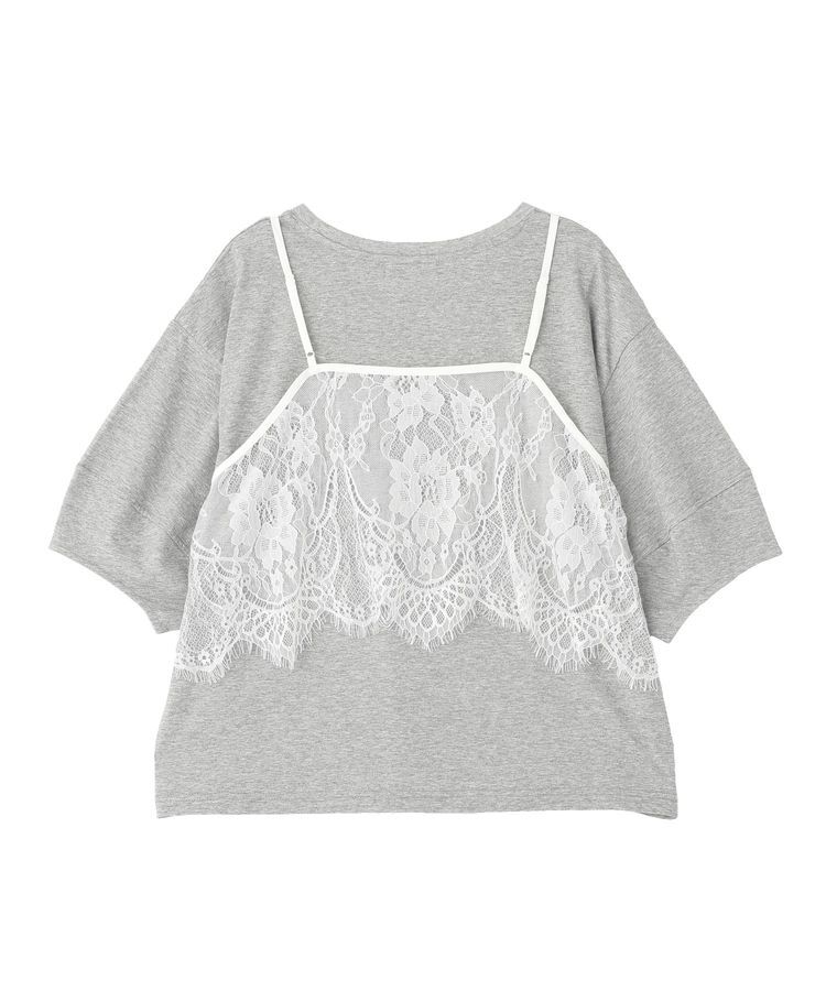 Green Parks「SET2点レースビスチェ+Tシャツ」|Tシャツ・カットソー|