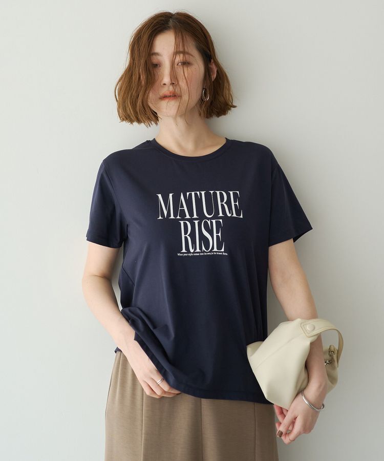 YECCA VECCA「【接触冷感】メッセージロゴTee」|Tシャツ・カットソー|