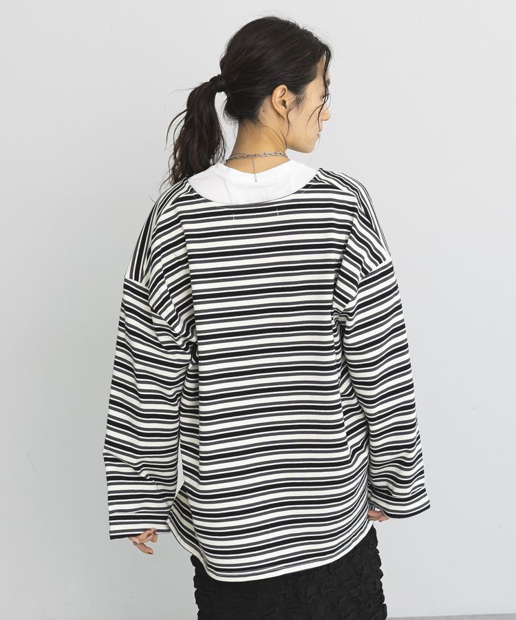 GARAGE OF GOOD CLOTHING「マルチボーダーVネックプルオーバー」|Tシャツ・カットソー|