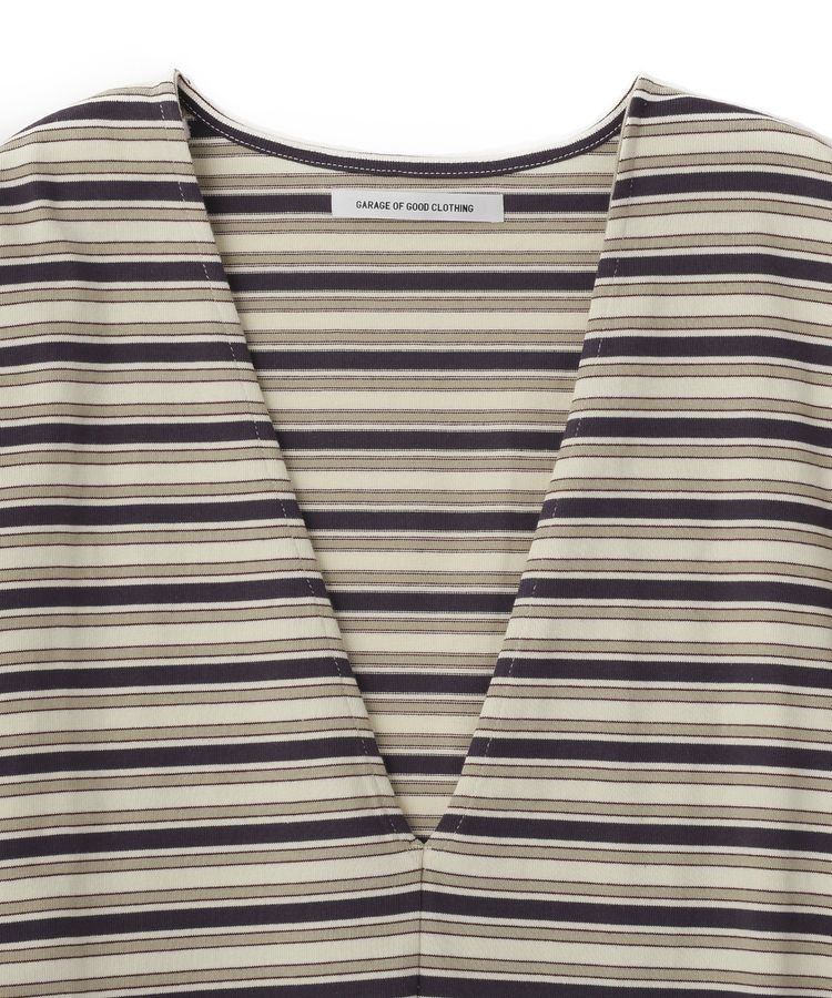 GARAGE OF GOOD CLOTHING「マルチボーダーVネックプルオーバー」|Tシャツ・カットソー|