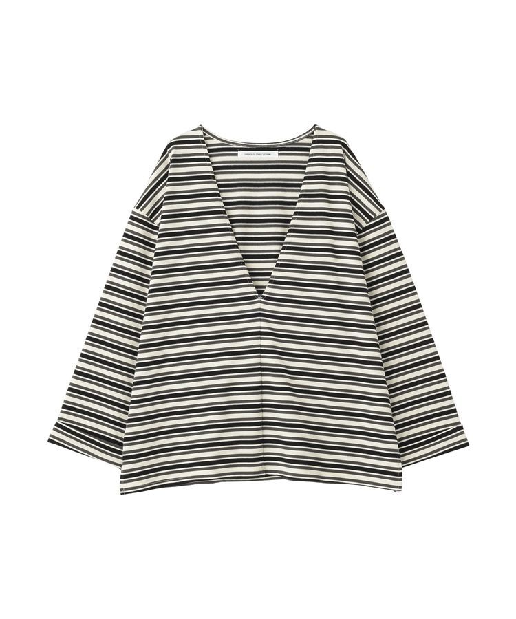 GARAGE OF GOOD CLOTHING「マルチボーダーVネックプルオーバー」|Tシャツ・カットソー|