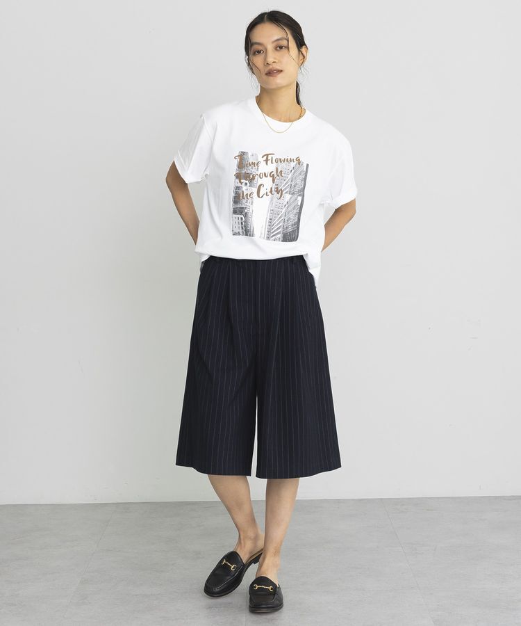 GARAGE OF GOOD CLOTHING「ストライプタックキュロットライクハーフパンツ」|その他|