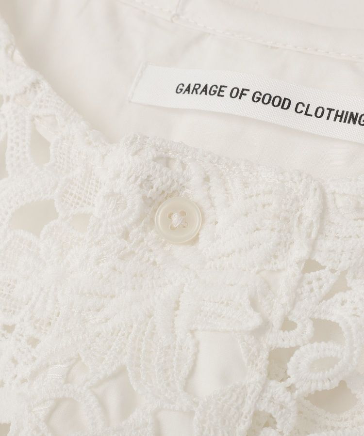 GARAGE OF GOOD CLOTHING「ライン入りプルオーバーレースブラウス」|シャツ・ブラウス|