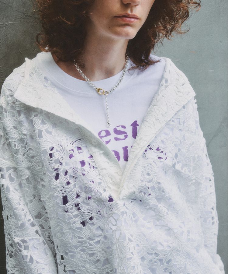 GARAGE OF GOOD CLOTHING「ライン入りプルオーバーレースブラウス」|シャツ・ブラウス|