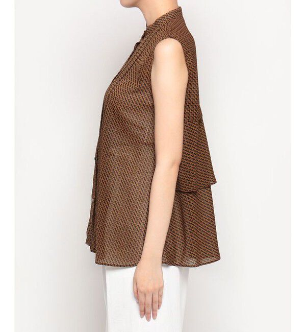 allureville「シアクレープバックフリルブラウス」|その他|