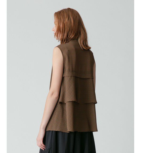 allureville「シアクレープバックフリルブラウス」|その他|