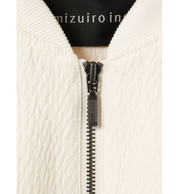 mizuiro ind「mizuiro ind ジャカードジップブルゾン」|ブルゾン・スタジャン|