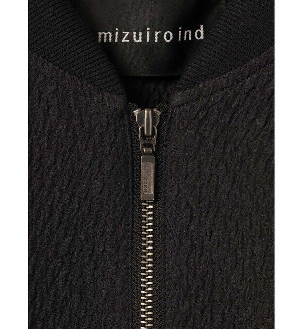 mizuiro ind「mizuiro ind ジャカードジップブルゾン」|ブルゾン・スタジャン|