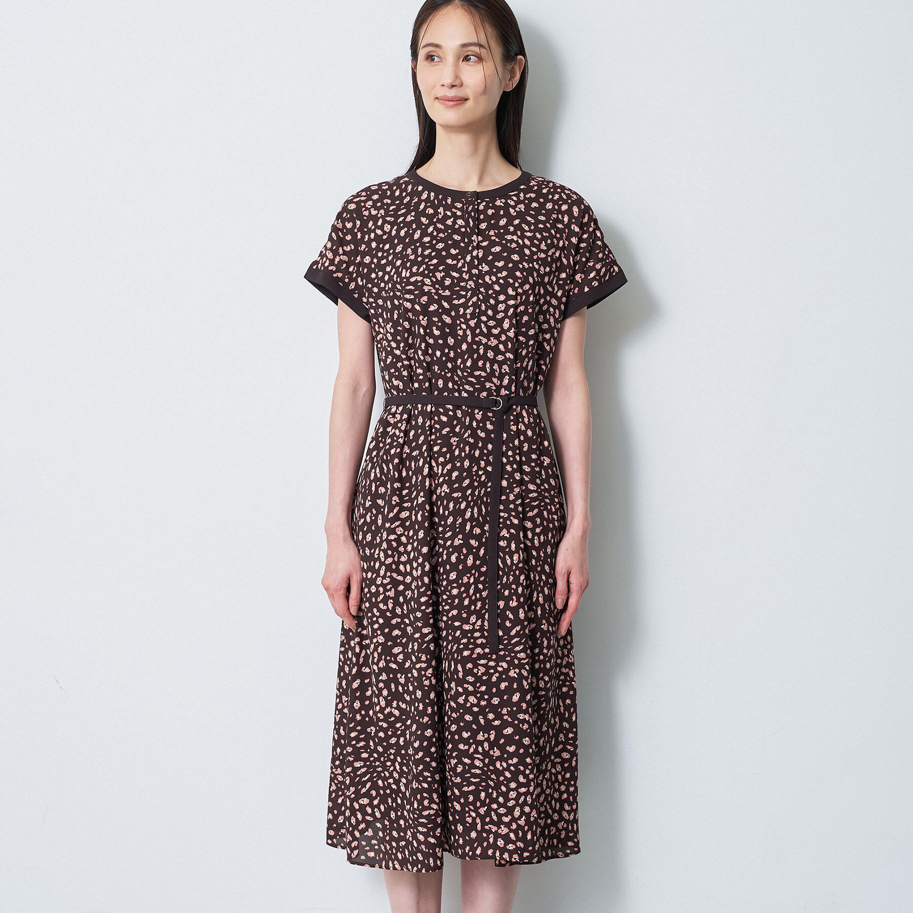 Reflect「【手洗い可】プリント柄ワンピース」|ワンピース|