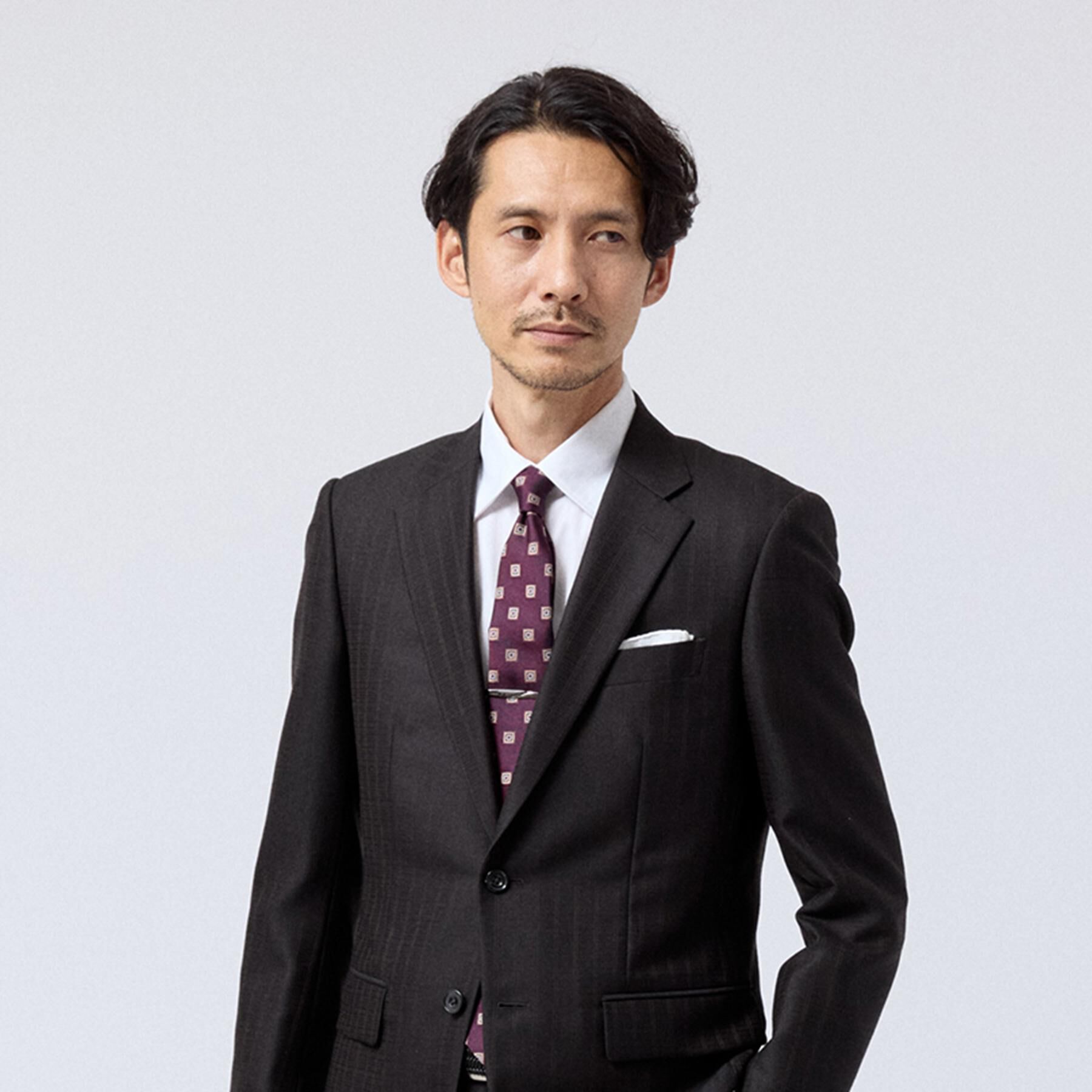 TAKEO KIKUCHI「ヴィンテージスクエア小紋ネクタイ」|ネクタイ・蝶ネクタイ|