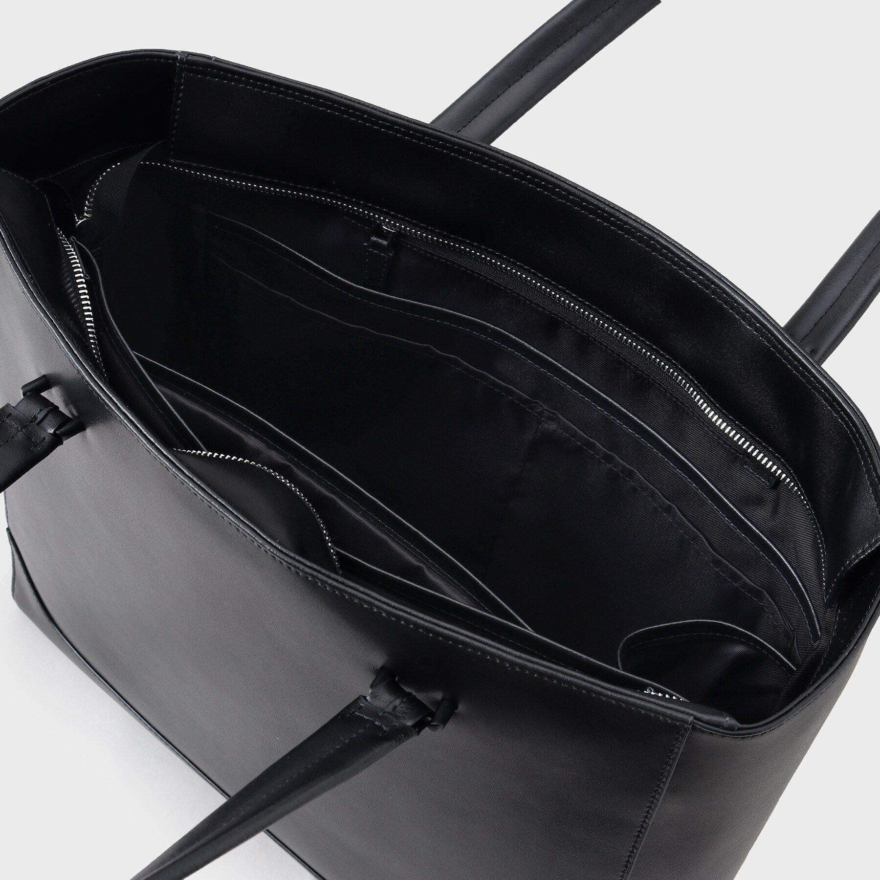 tk.TAKEO KIKUCHI「Refined Leather トートバッグ/ビジネス/A4収納可/ONOFF兼用」|トートバッグ|