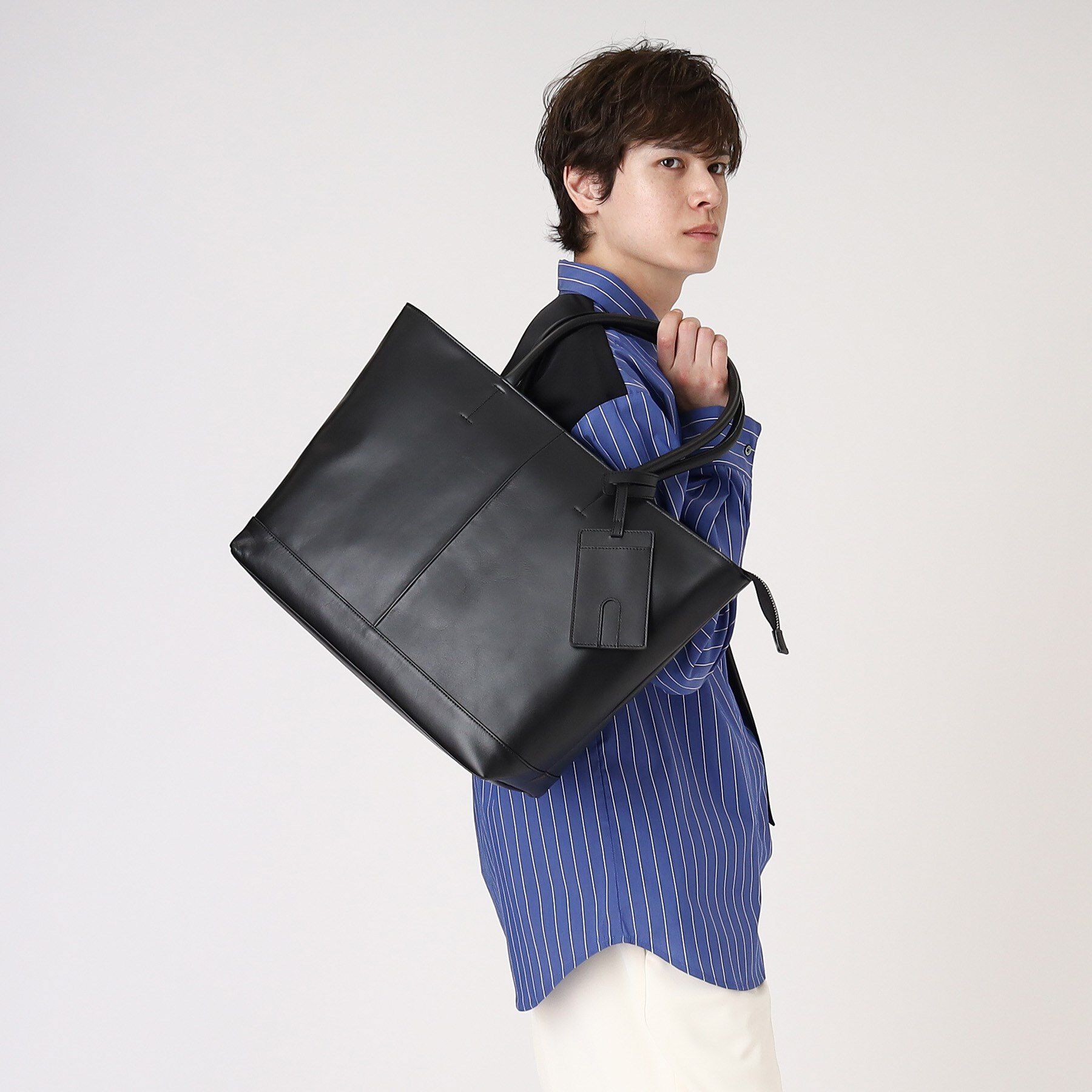 tk.TAKEO KIKUCHI「【WEB限定】レザートートバッグ/A4サイズ収納可/本革/ビジネス対応可」|トートバッグ|