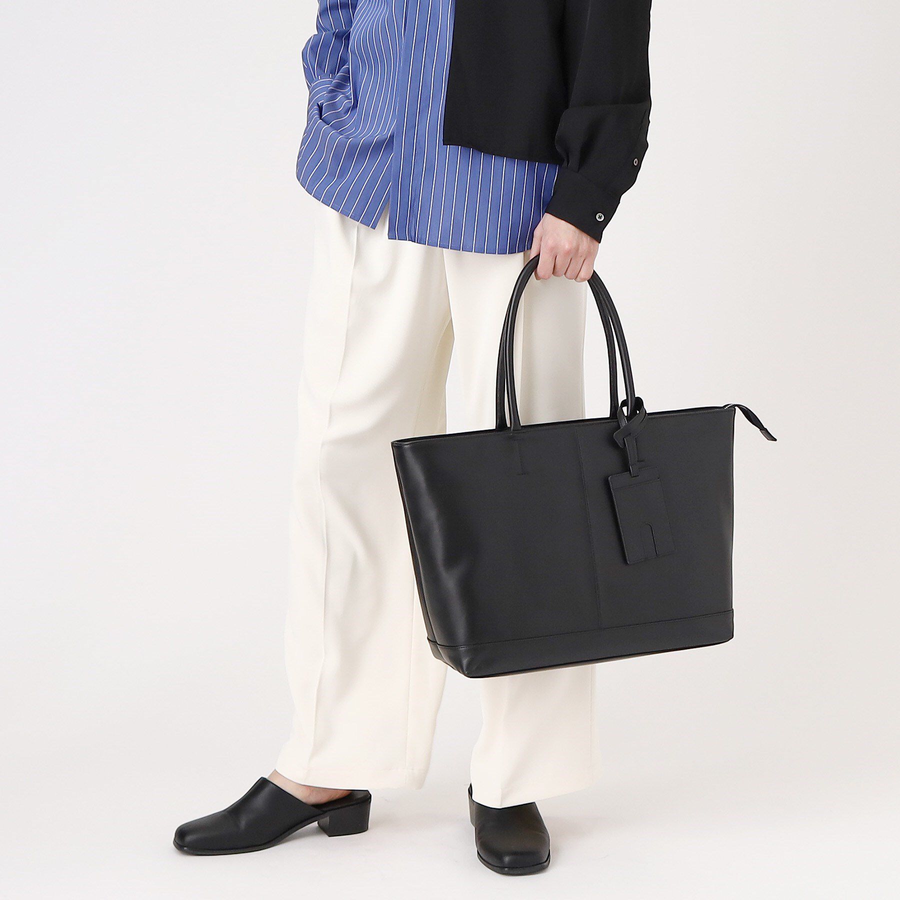 tk.TAKEO KIKUCHI「【WEB限定】レザートートバッグ/A4サイズ収納可/本革/ビジネス対応可」|トートバッグ|