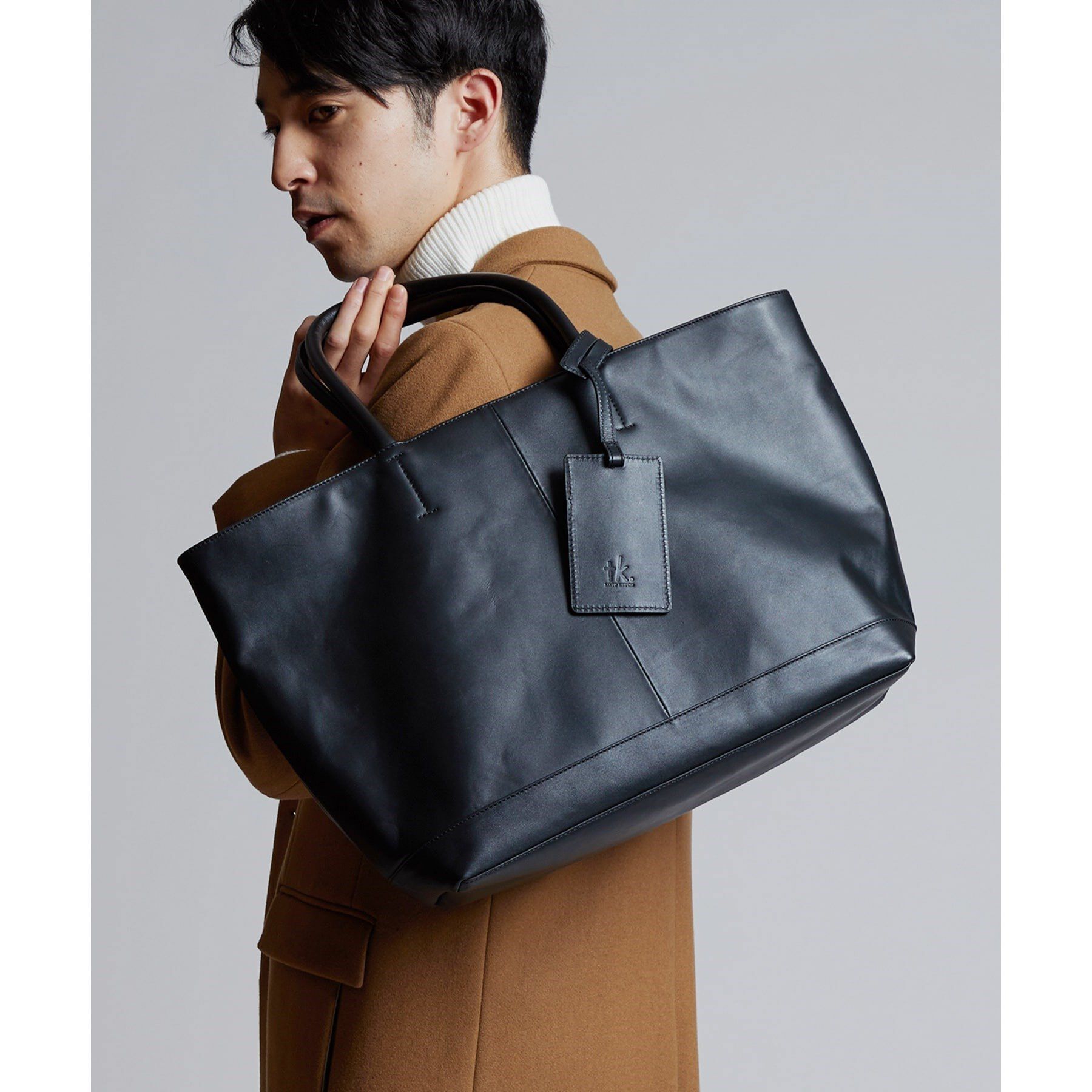 tk.TAKEO KIKUCHI「【WEB限定】レザートートバッグ/A4サイズ収納可/本革/ビジネス対応可」|トートバッグ|