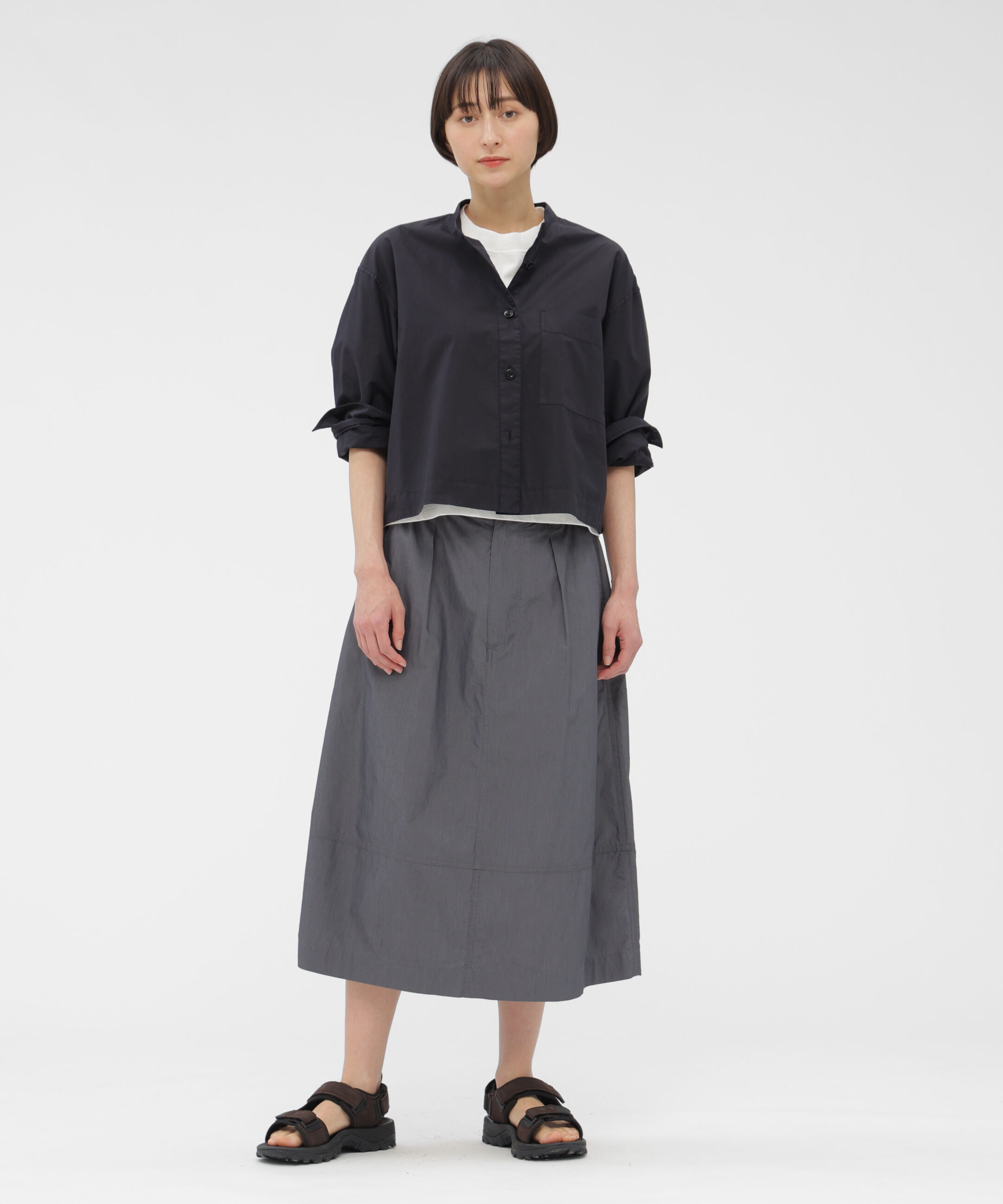 MHL.「COTTON RAMIE POPLIN SHIRT」|シャツ・ブラウス|