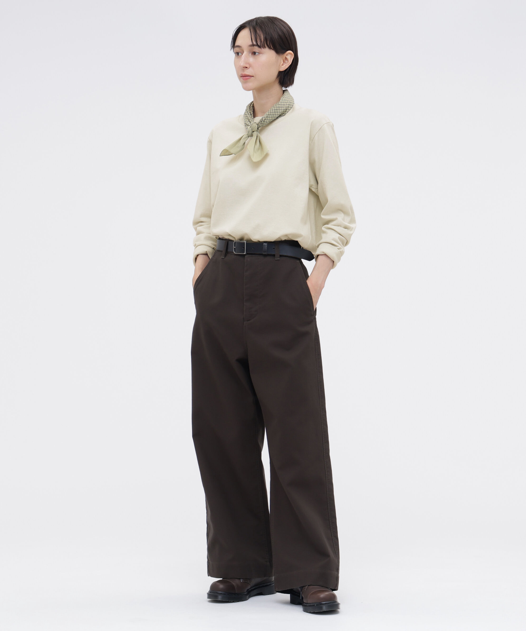 MHL.「MATTE COTTON JERSEY TOP」|Tシャツ・カットソー|
