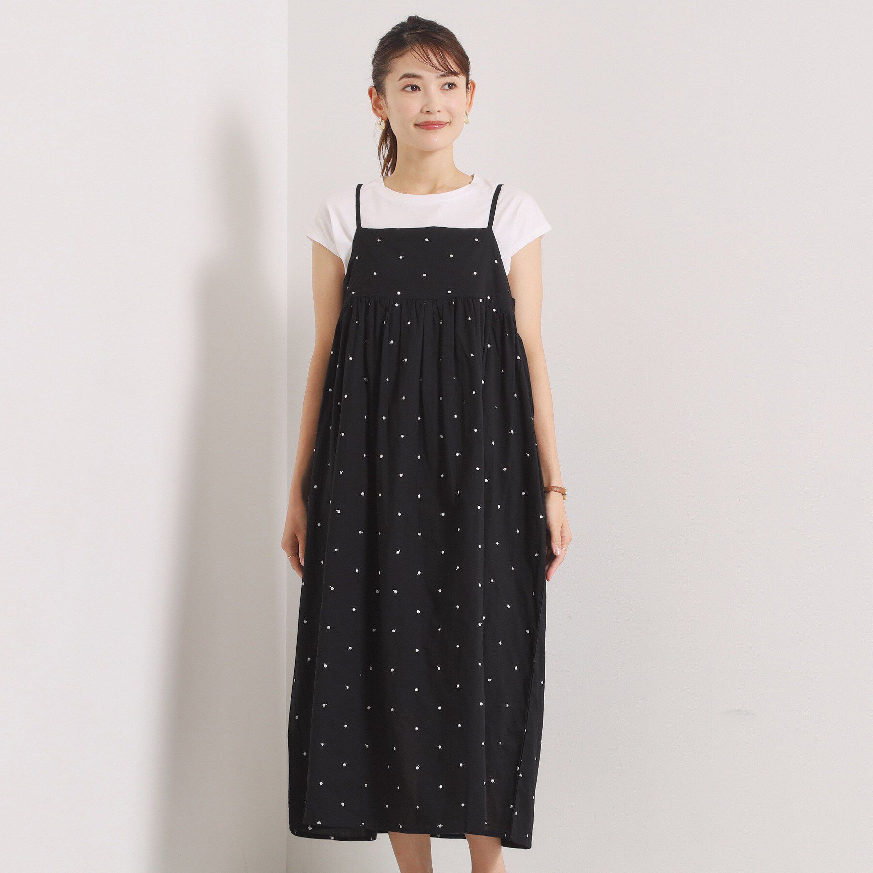 ITS&rsquo;DEMO「ラメドット刺繍キャミワンピース」|ワンピース|