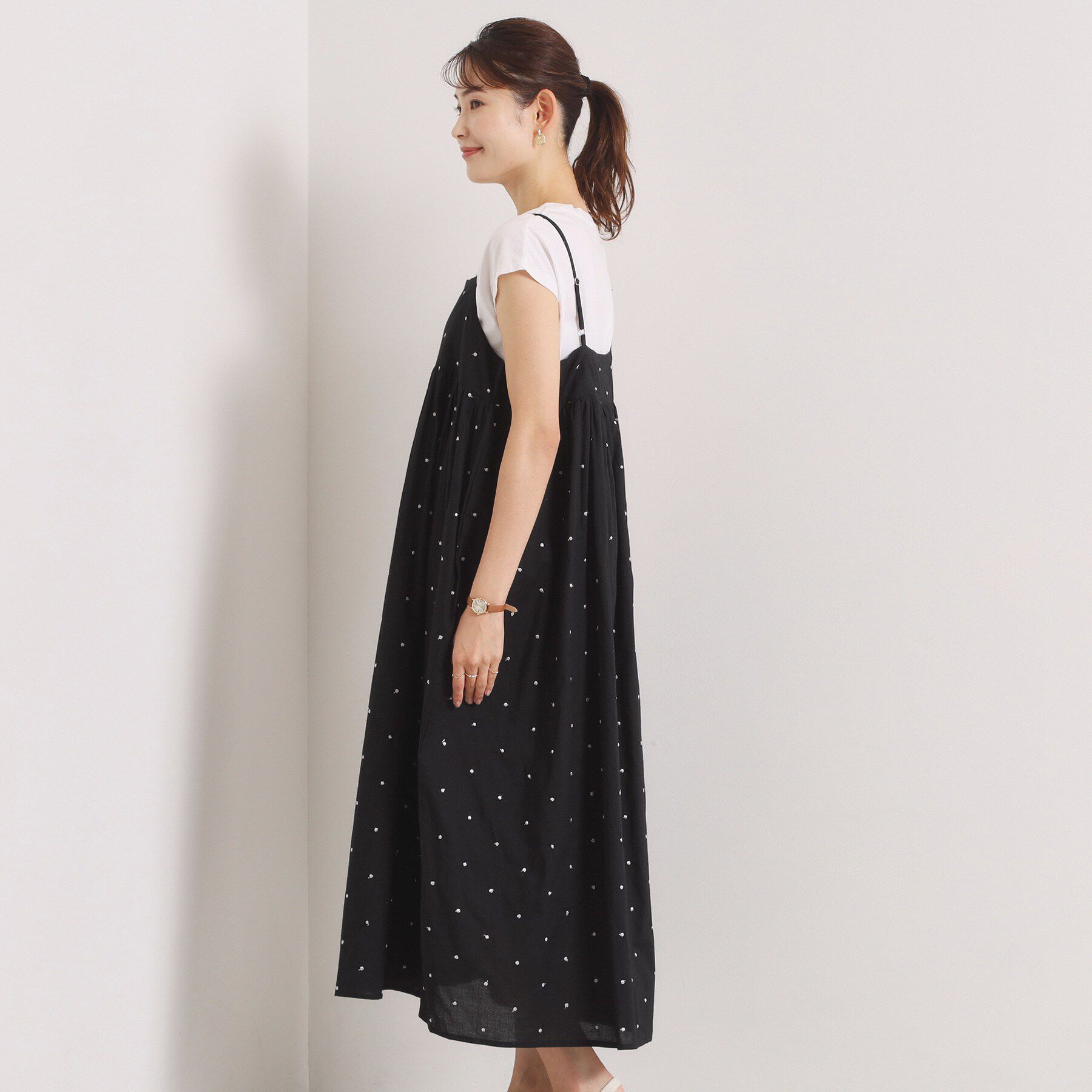 ITS&rsquo;DEMO「ラメドット刺繍キャミワンピース」|ワンピース|