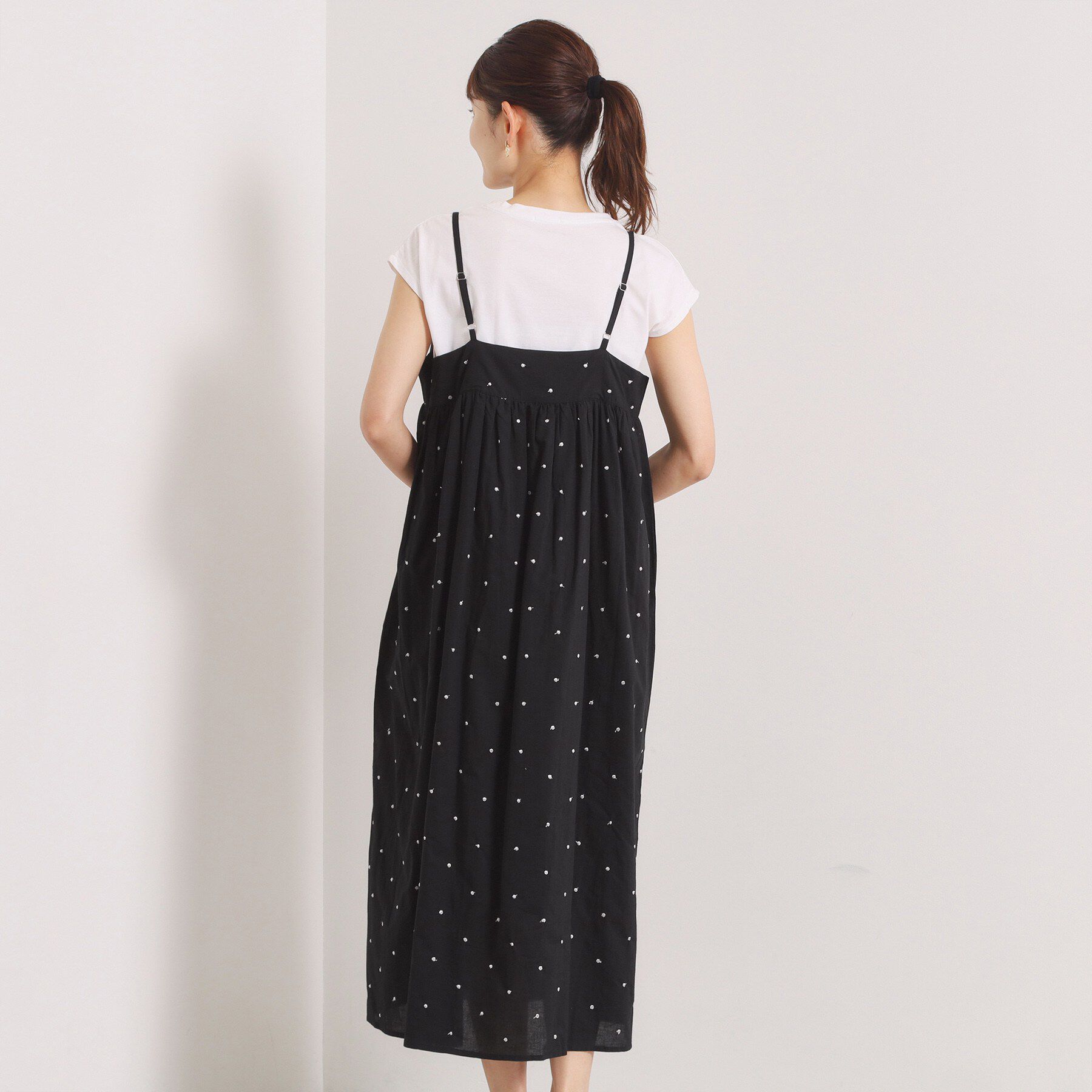 ITS&rsquo;DEMO「ラメドット刺繍キャミワンピース」|ワンピース|