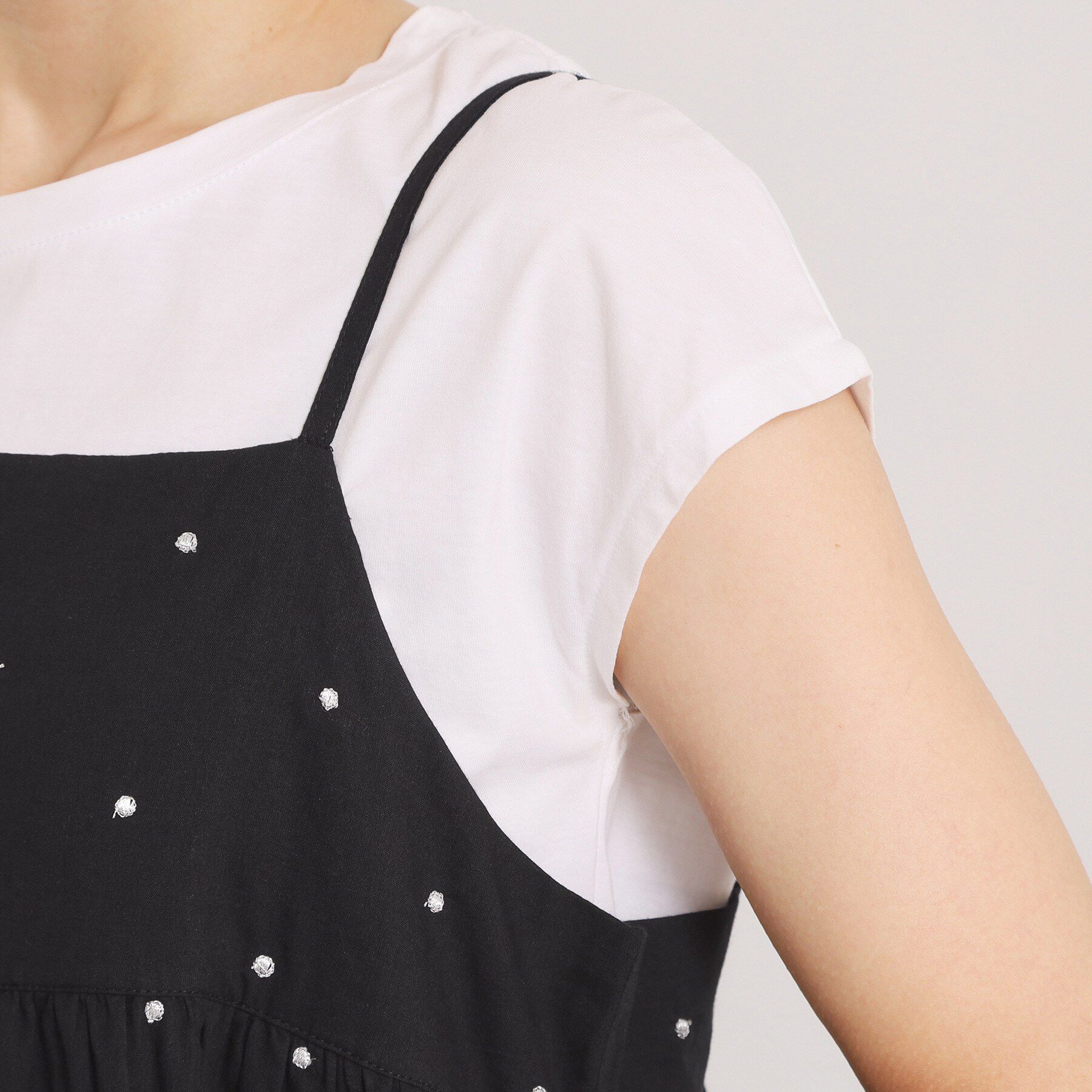 ITS&rsquo;DEMO「ラメドット刺繍キャミワンピース」|ワンピース|