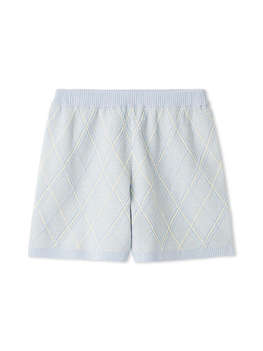 SNIDEL HOME「ニットチェックショートパンツ」|ルームウェア|